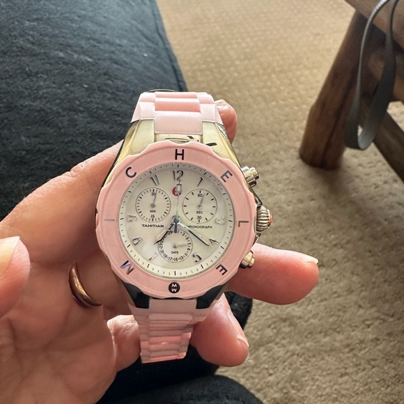 Michele watch with silicone band.  Needs a battery only - Picture 4 of 4